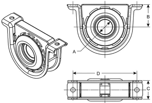 Palier de transmission Original pour IVECO EUROCARGO 65E12/E14 75E12/E14 D55mm