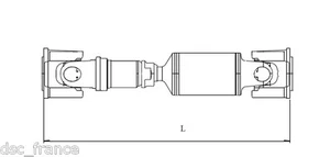Arbre de transmission avant pour CITROEN MEHARI 4x4