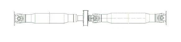 Arbre de transmission MERCEDES Sprinter / VW LT 1996-2006 2178mm