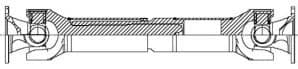 Arbre de transmission MERCEDES CLASSE G W463 A4604101618